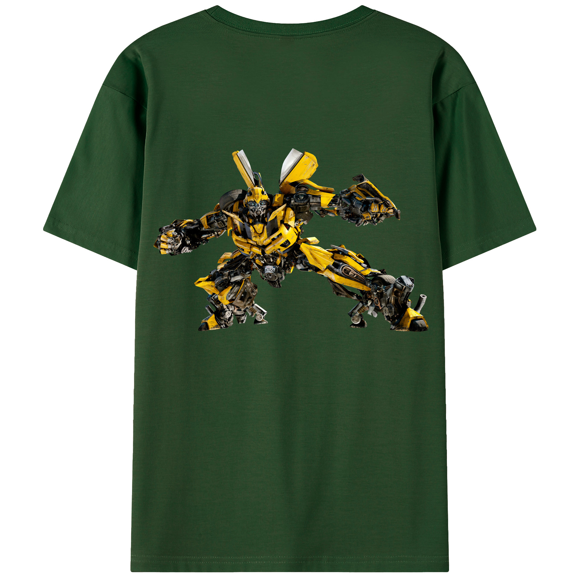 （画像用） Transformers トランスフォーマー 綿100％半袖Tシャツ（背面プリント）